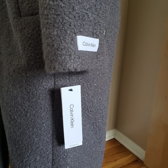 Calvin Klein Boucle Fleece Coat Size Small NEW! - Picture 11 of 15